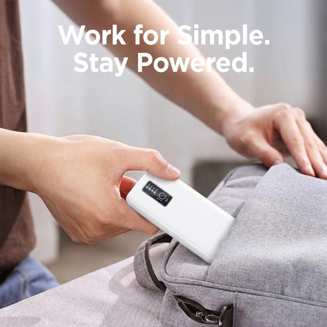 10000mAh Slim Built-in 3 Cables 5V/2A Portable Power Bank