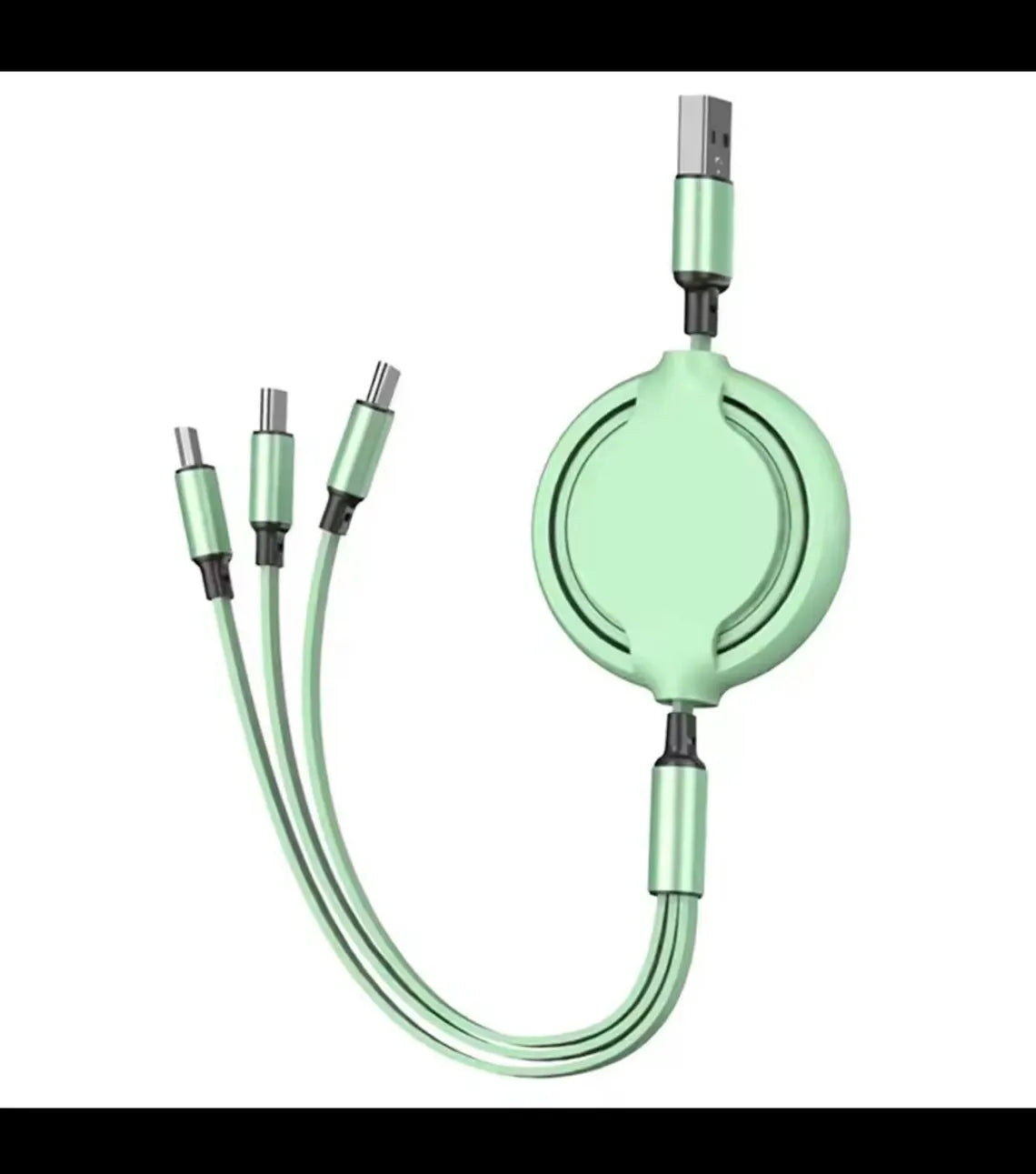 Adjustable Retractable Multi Port Charging Cord