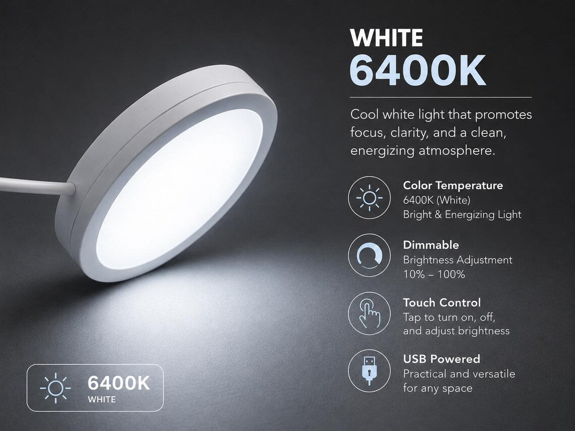 Adjustable Triple Tone USB Touch Control LED Wall Lamp